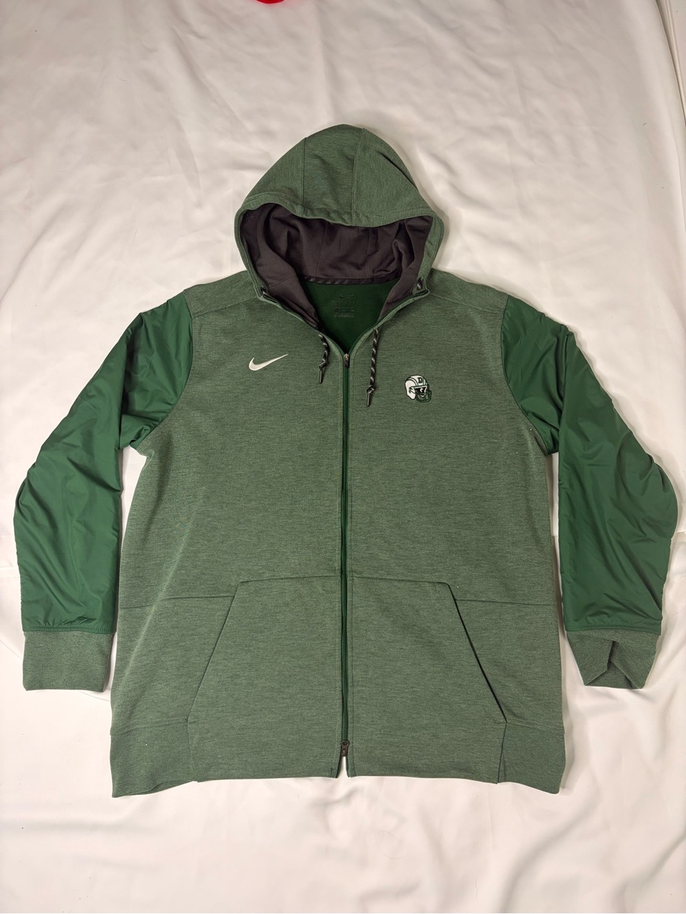 Vintage Nike Showtime Dartmouth Team-Issued Performance Double Zip Hoodie 2XL